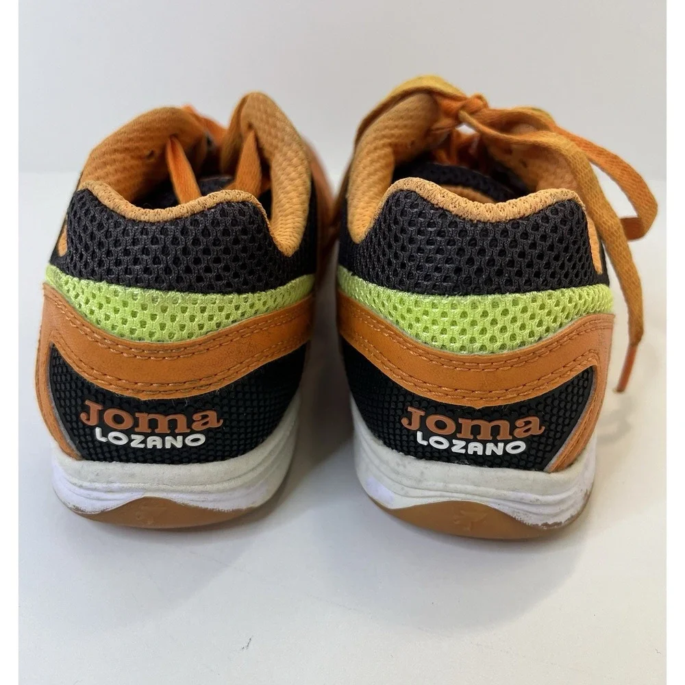 Joma Flex Indoor  Soccer Futbol Shoes Size 5 Orange Black Lozano Shoe